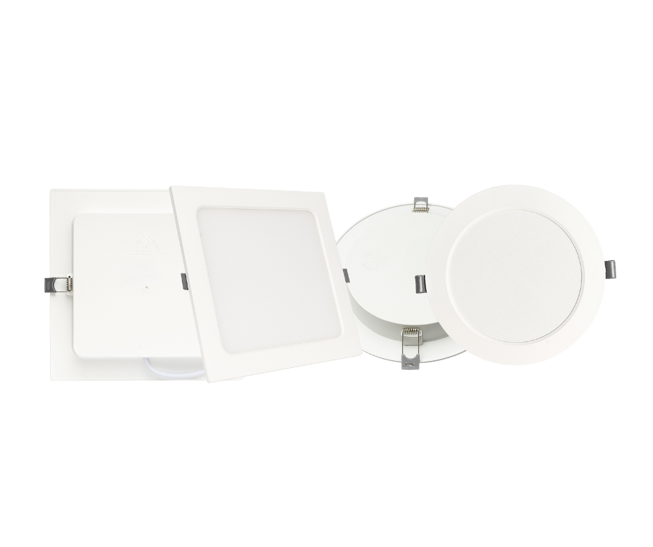 IGNIS Series PP LED Recessed Panel Lights Round/Square